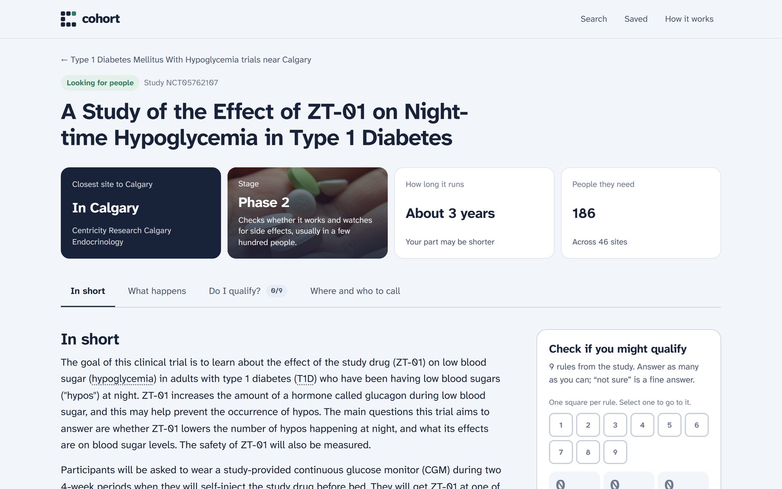 A trial page